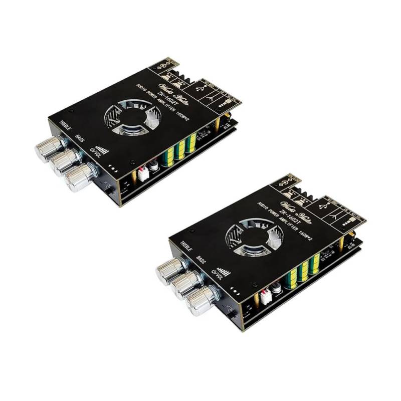 2PCS ZK-1602T Digital Module TDA7498E High and Low Bass Audio Board Module von YOURRYONG DE