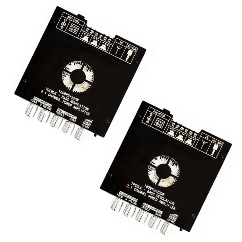 2PCS ZK-HT21 HT21 2.1 Channel TDA7498E Board Module 160Wx2+220V von YOURRYONG DE