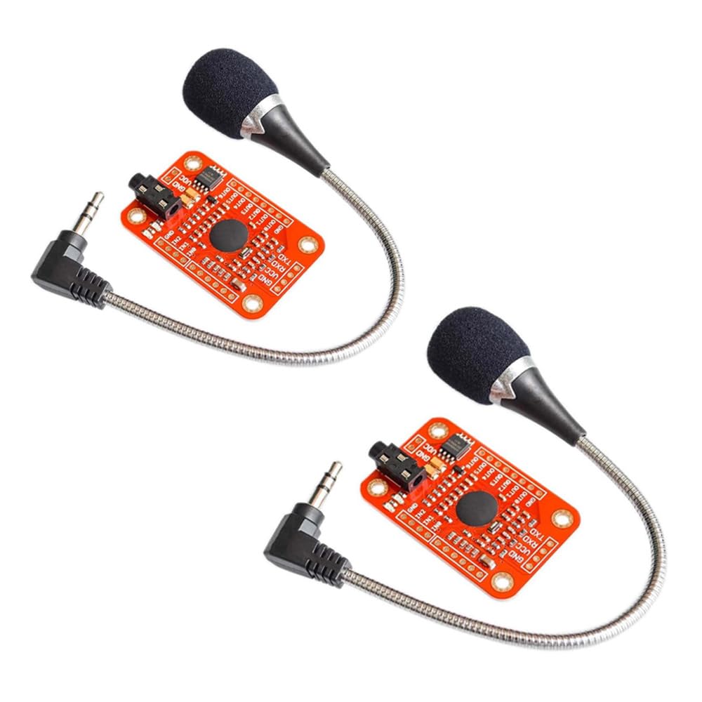 2pcs DC 4.4-5.5 V Speak Recognition Voice Recognition Module V3 Support 80 Kinds of Voice von YOURRYONG DE