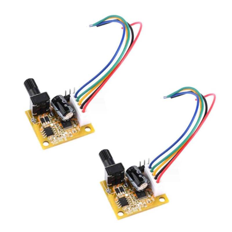 2pcs DC Brushless Motor Speed Regulator Speed Controller BLDC 3-Phase Motor Driver Speed Controller Motor Speed Regulator 5V-15V 15W von YOURRYONG DE