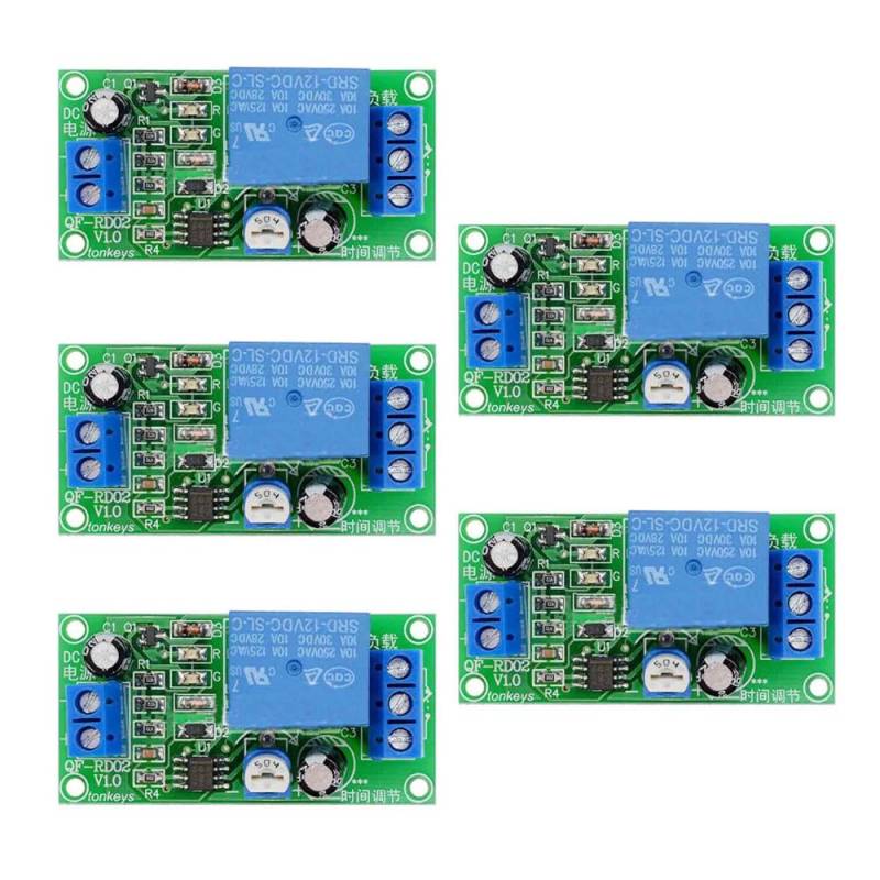 5PCS DC12V 0-60 Second delay Switch 1 Minute NE555 Timing Relay Module von YOURRYONG DE