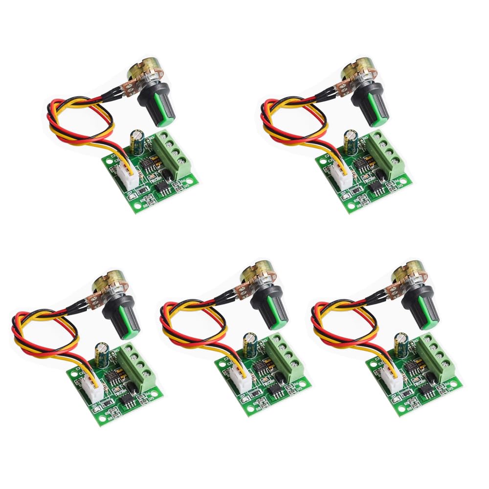 5PCS PWM Voltage Regulator Motor Speed Controller DC 1.8V to 15V 2A Regulator Control Module DC Motor Speed Controller von YOURRYONG DE