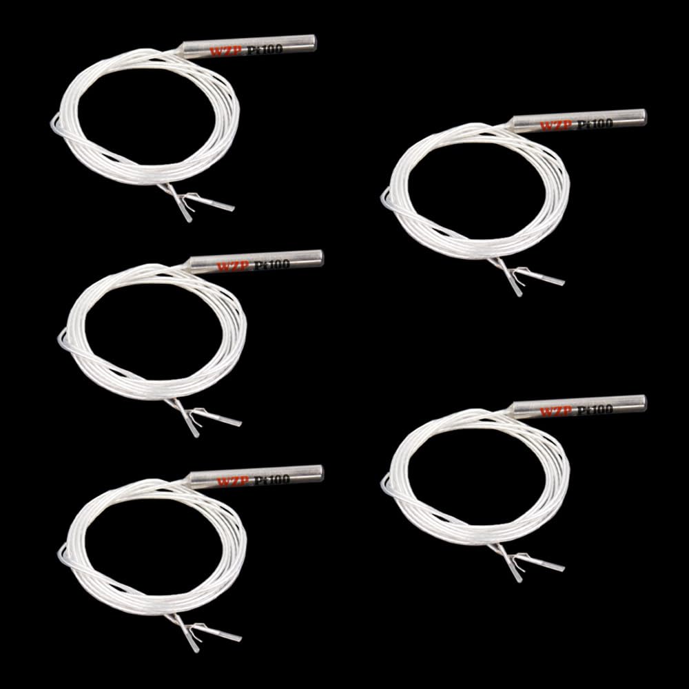 5pcs 100cm 3.28ft PT100 Temperature Sensor thermistor thermocouple WZP-PT100 Probe von YOURRYONG DE