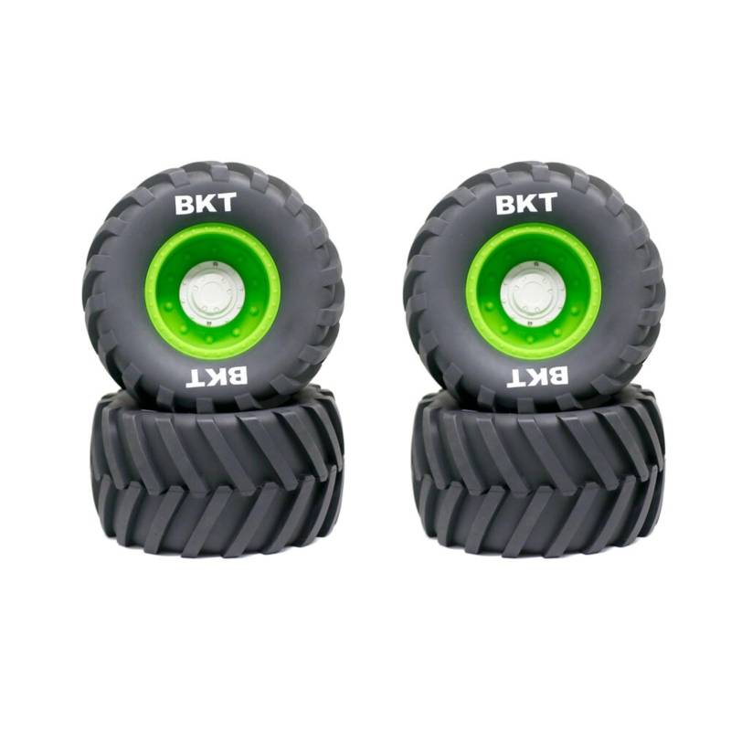 Monstertruck-Reifen und Räder, 173 mm, Sechskant-Nabe, 4er-Pack für 1/8 LOSI USA-1 RC Bigfoot Monster Truck, Grün von YOUUZ