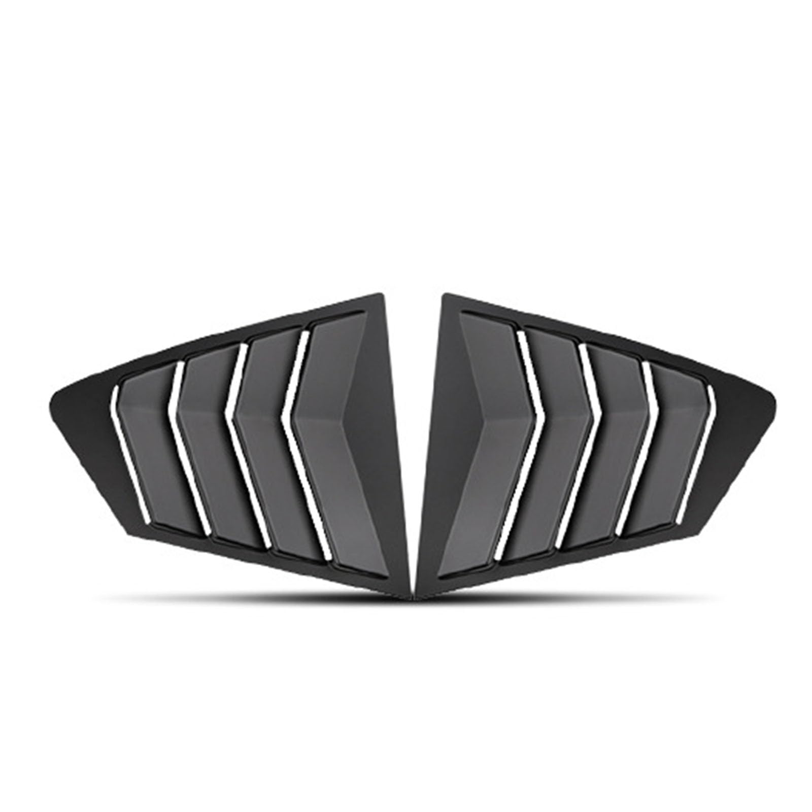 Heckfenster-Jalousien, Kompatibel für Mazda 3 Axela 2020, 2 Stück Dreieck-Jalousien, Dekorative Abdeckung für seitliche Lüftungsblenden, C Matt Black von YPFYBHD