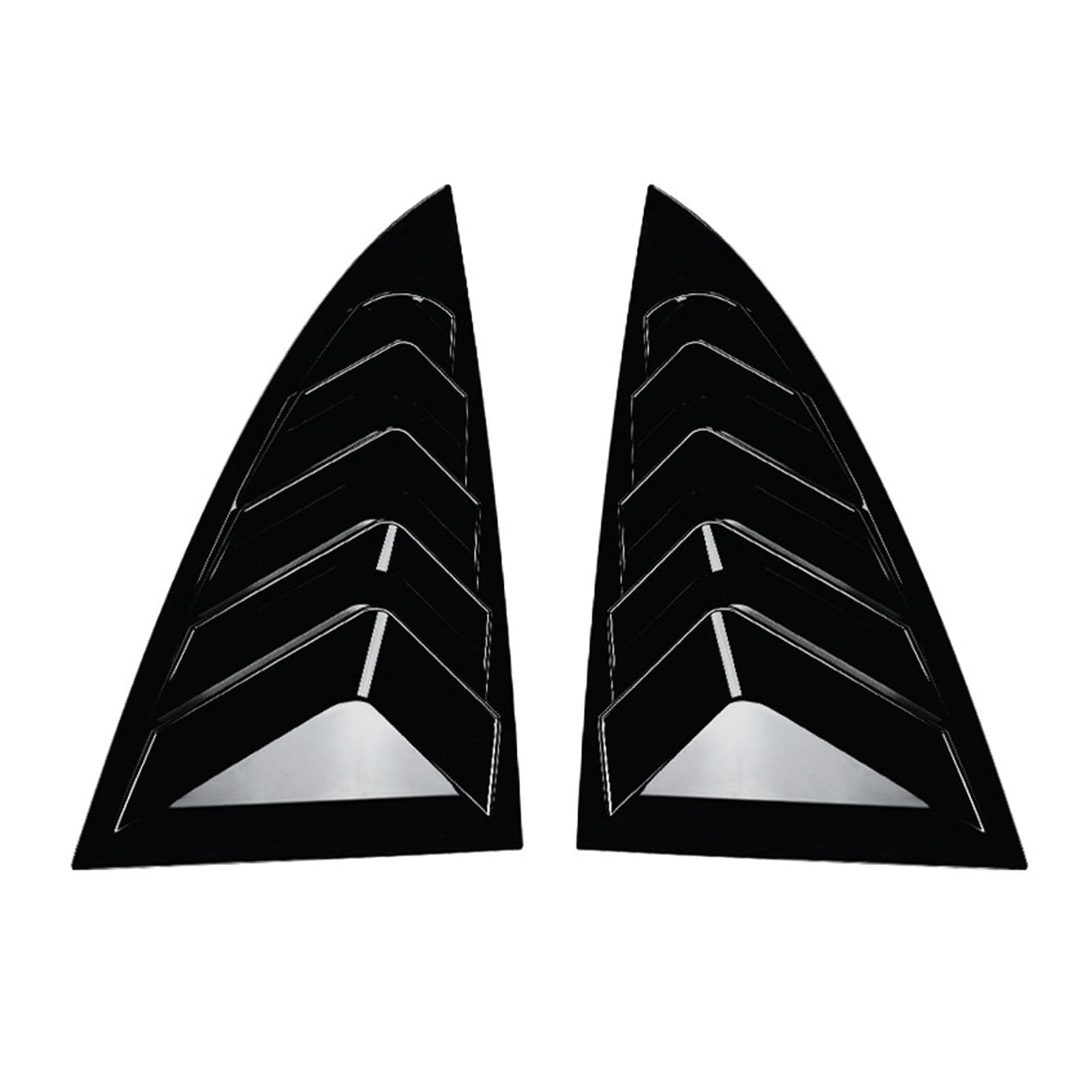 Heckfenster-Jalousien, Kompatibel für Tesla Model 3 2024+, 2 Stück Dreieck-Jalousien, Dekorative Abdeckung für seitliche Lüftungsblenden,A Gloss Black von YPFYBHD