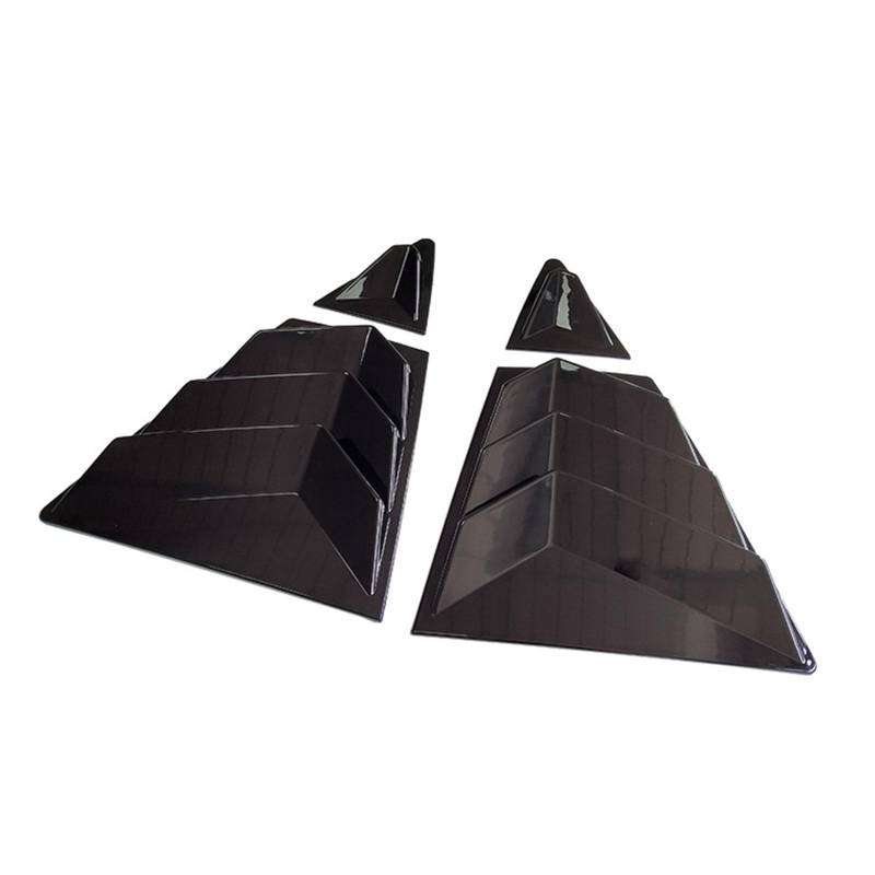 Heckfenster-Jalousien, Kompatibel für Toyota Corolla 2019-2021, 2 Stück Dreieck-Jalousien, Dekorative Abdeckung für seitliche Lüftungsblenden,A Gloss Black von YPFYBHD