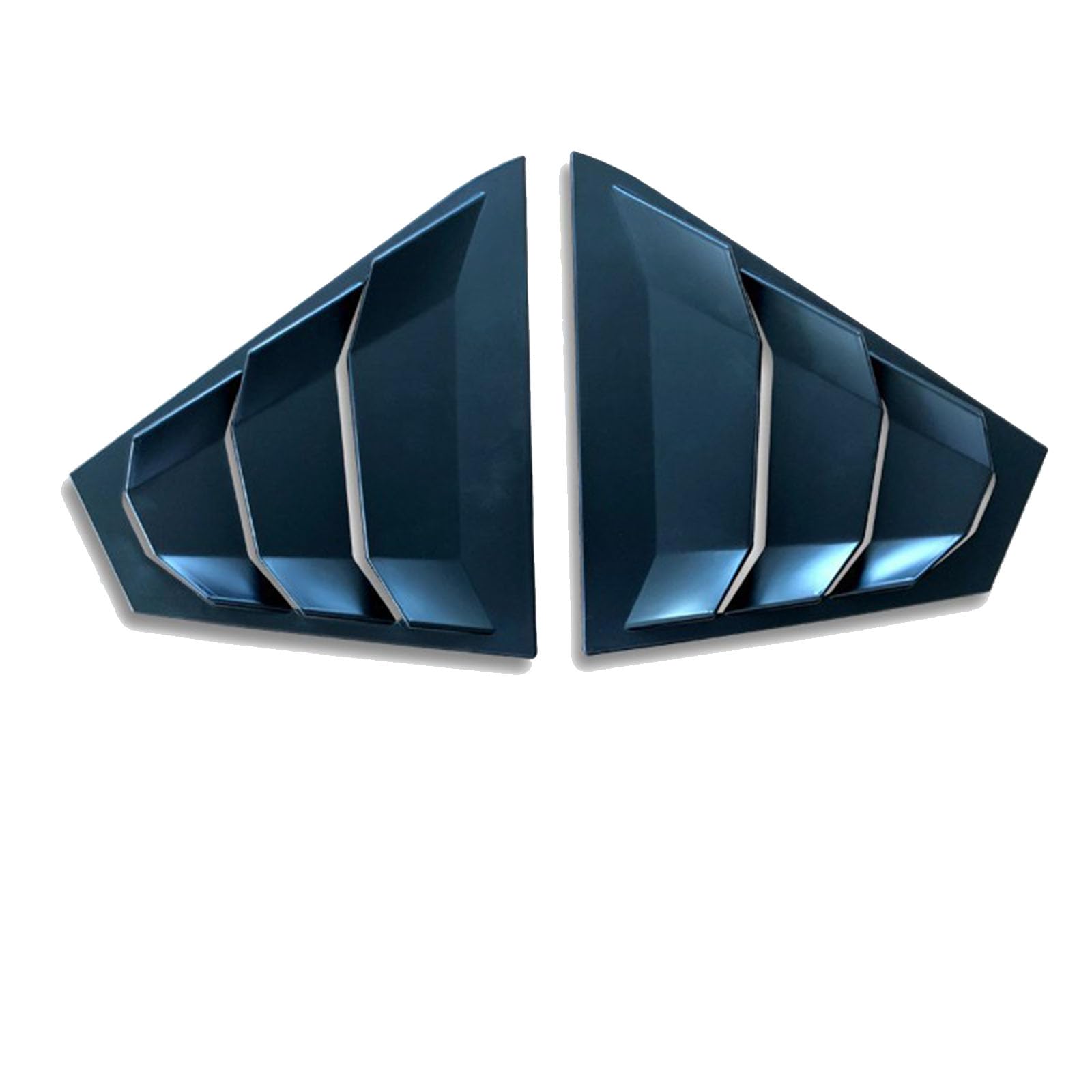YPFYBHD Heckfenster-Jalousien, Kompatibel für Nissan Altima 2019-2022, 2 Stück Dreieck-Jalousien, Dekorative Abdeckung für seitliche Lüftungsblenden, C Matt Black von YPFYBHD
