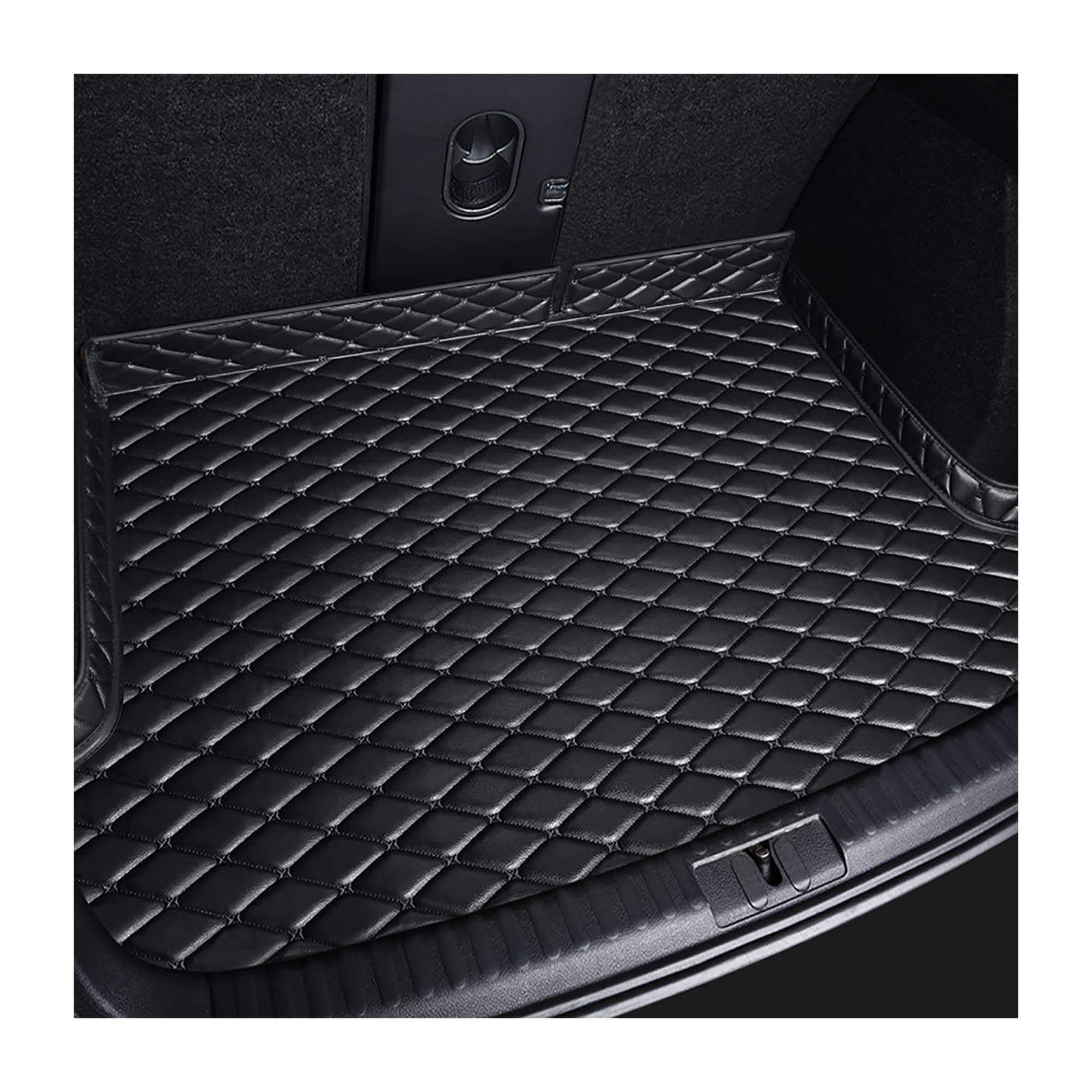 Car Boot Protection Mat mit Erhöhtem Rand, Kompatibel mit Audi SQ5 2014-2017, Boot Protector Boot Mat Accessories,1-All Black von YPGHBHD