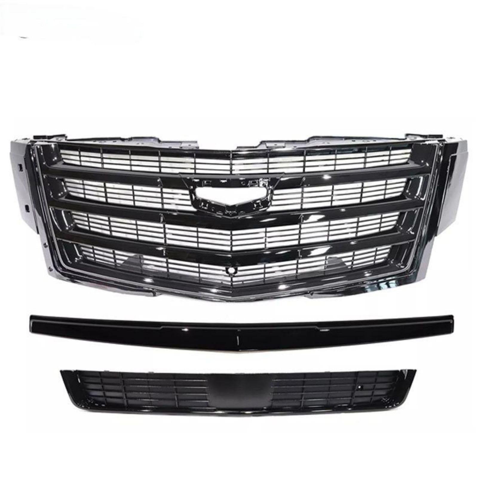 Kühlergrill Front Grill Für Cadillac Escalade 2015 2016 2017 2018 2019 2020, Verschleißfest wetterfest und langlebig Sport Stil Autoersatzteile Dauerhaft Grill von YPJHMXQXQ