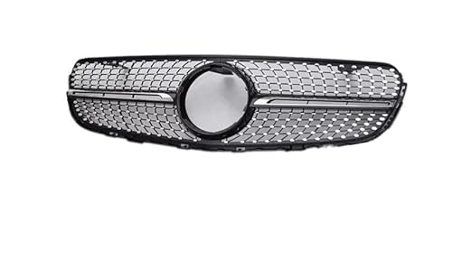 Kühlergrill Front Grill Für Mercedes Benz GLC GT X253 2015 2016 2017 2018 2019, Verschleißfest wetterfest und langlebig Sport Stil Autoersatzteile Dauerhaft Grill,Black von YPJHMXQXQ