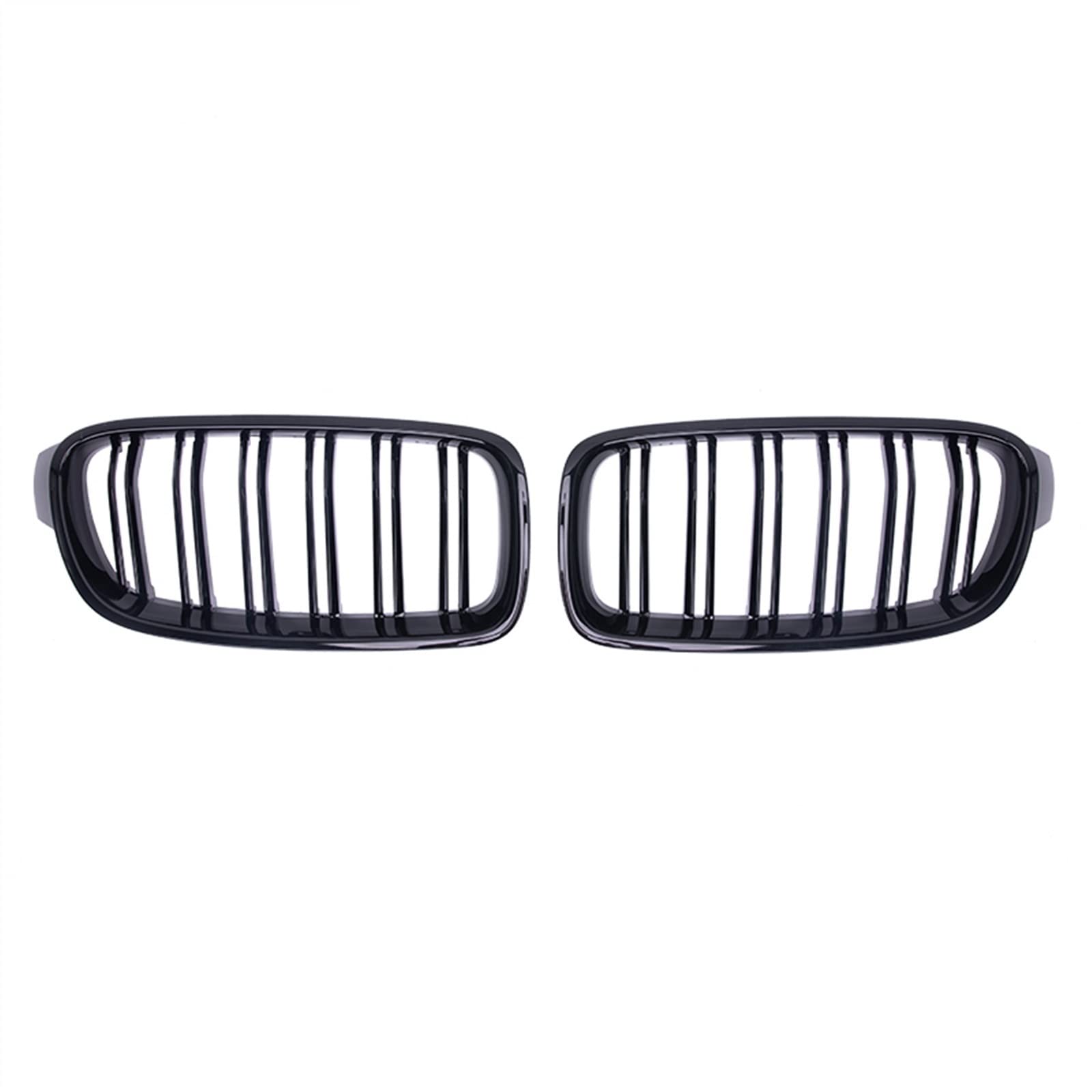 Nieren Kühlergrille Kompatibel Mit 3er Für F30 F31 F35 2013 2014 2015 2016 2017 2018 2019 Nierengitter Lufteinlass Grill Auto Frontgitter Stoßstange Motorhaube Obere Gitterabdeckung(Matte Black) von YPLVWSOYQ