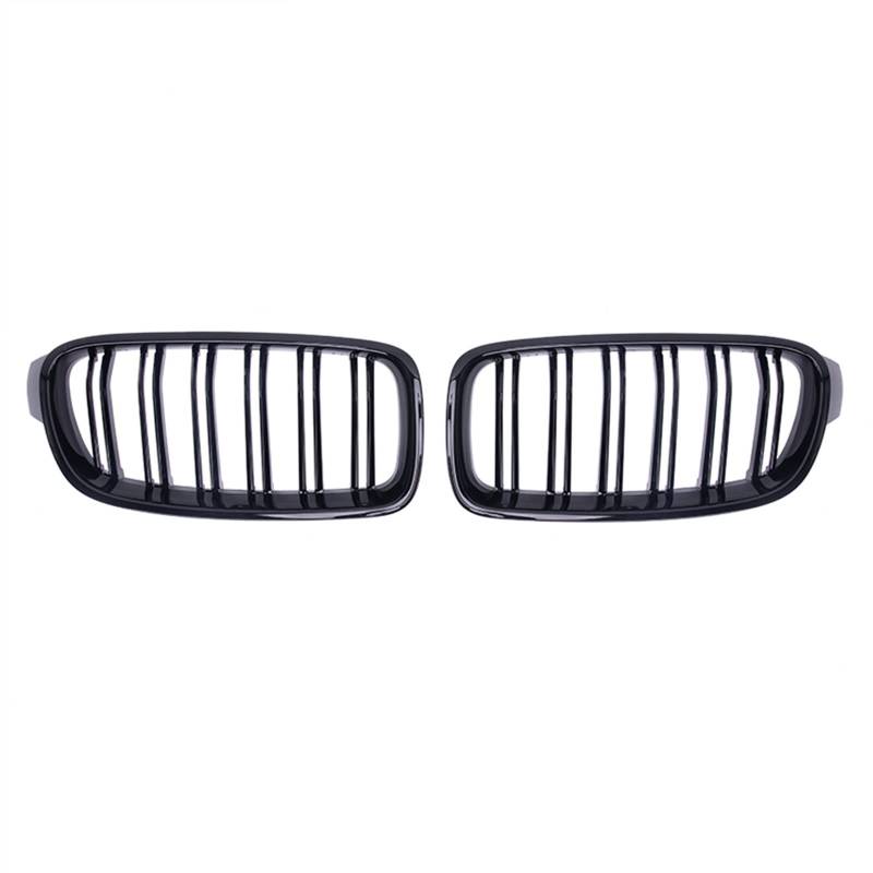 Nieren Kühlergrille Kompatibel Mit 3er Für F30 F31 F35 2013 2014 2015 2016 2017 2018 2019 Nierengitter Lufteinlass Grill Auto Frontgitter Stoßstange Motorhaube Obere Gitterabdeckung(Matte Black) von YPLVWSOYQ