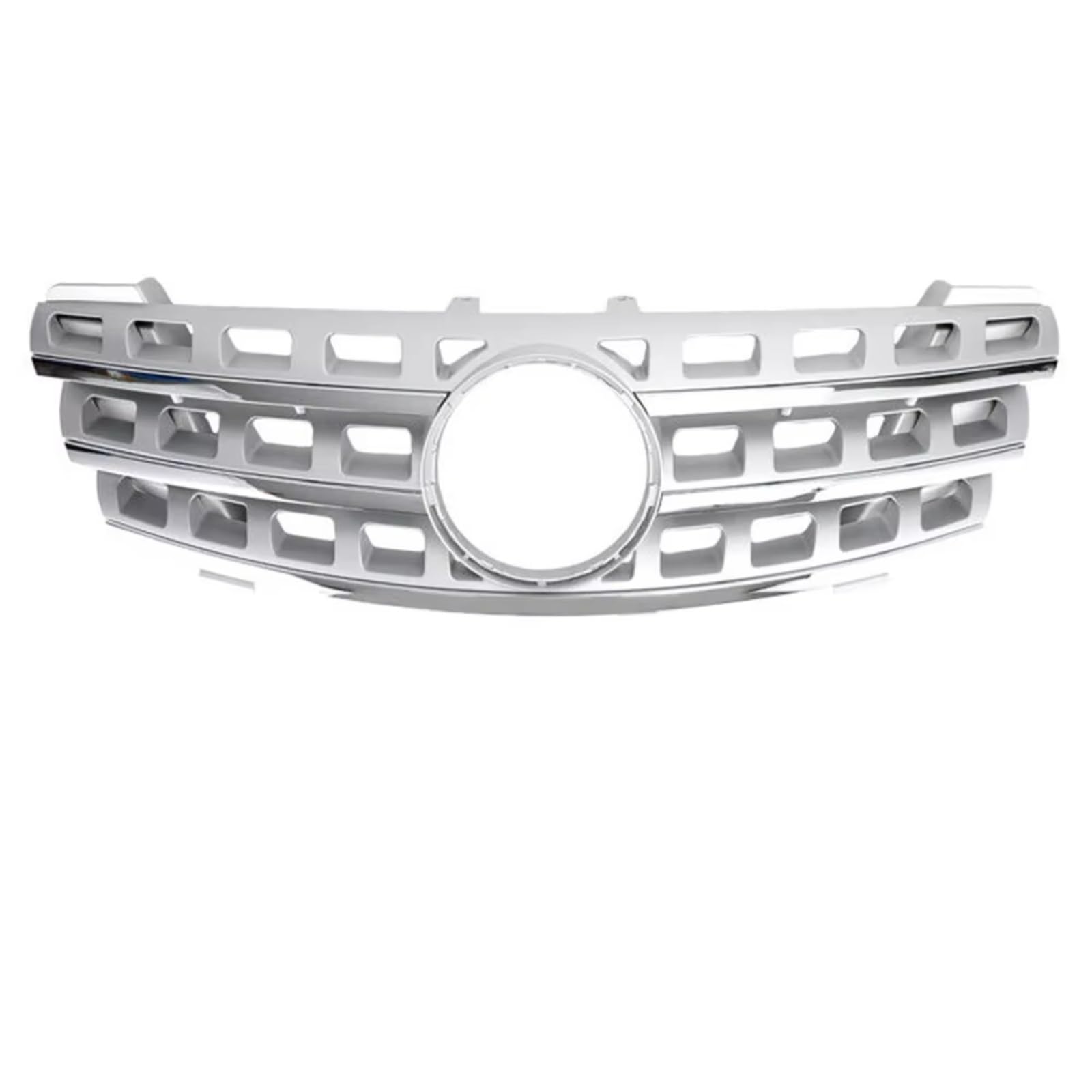 Nieren Kühlergrille Kompatibel Mit Benz Für W164 ML320 ML350 ML500 ML550 ML63 Für AMG 2005 2006 2007 2008 ML-Klasse Auto-Stoßstangengitter, Oberer Kühlergrill Im Diamant-Stil(AMG-Chrome Silver) von YPLVWSOYQ