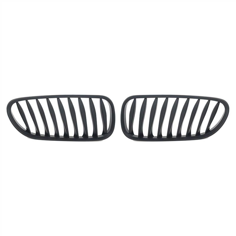 Nieren Kühlergrille Kompatibel Mit E85 E86 Z4 2003 2004 2005 2006 2007 2008 1 Paar Auto Front Niere Grill Lufteinlass Grill Auto Front Grills Stoßstange Haube Obere Grilla Abdeckung(Matte Black) von YPLVWSOYQ