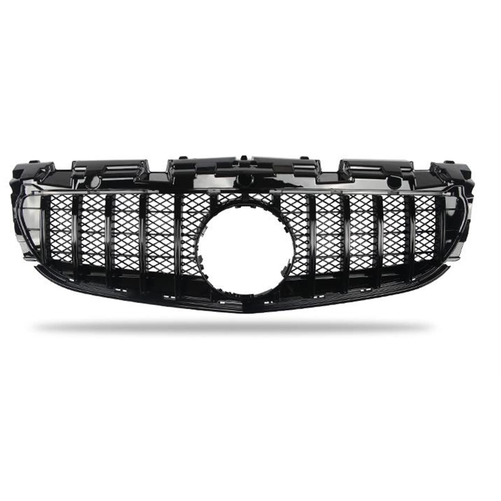 Nieren Kühlergrille Kompatibel Mit Mercedes Für Benz Für R172 SLC180 SLC300 SLC200 GT SLC-Klasse 2016 2017 2018 2019 2020 Obere Stoßstangen-Ansaughaube Wabenstil-Entlüftungsgitter-Frontgrill von YPLVWSOYQ