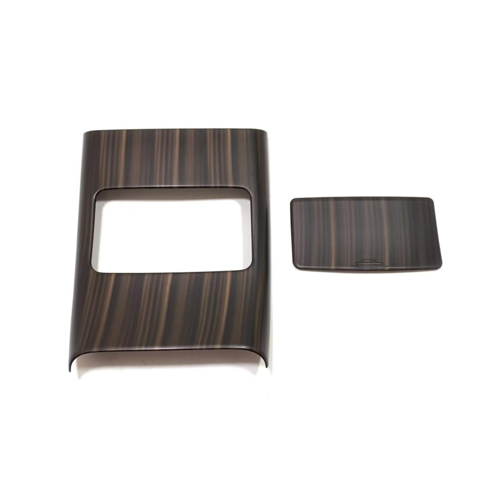 YPLVWSOYQ Kompatibel Mit BYD Für Seal EV 2022 2023 2024, Carbon Faser Hinten Für Sitz Klimaanlage Auslass Abdeckung Anti-Kick Rahmen Verkleidung Dekoration Zubehör Klimaanlage Outlet Trim(Brown 2PCS) von YPLVWSOYQ