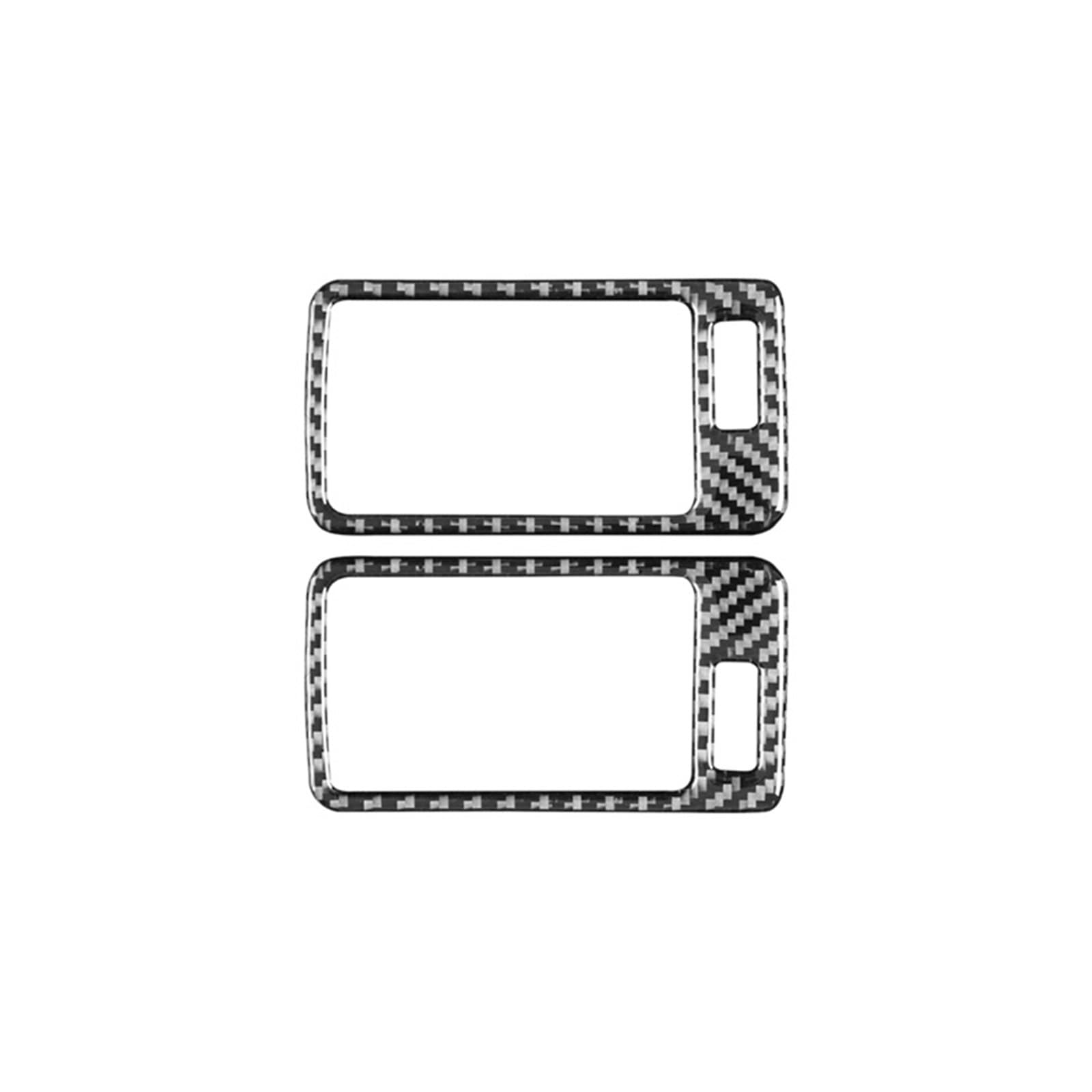 YPLVWSOYQ Kompatibel Mit Q7 2007–2015, Autozubehör, Kohlefaser-Innenraum, Auto, B-Säule, Lüftungsschlitz, Dekorativer Aufkleber, Abdeckung, Zierrahmen Klimaanlage Outlet Trim von YPLVWSOYQ