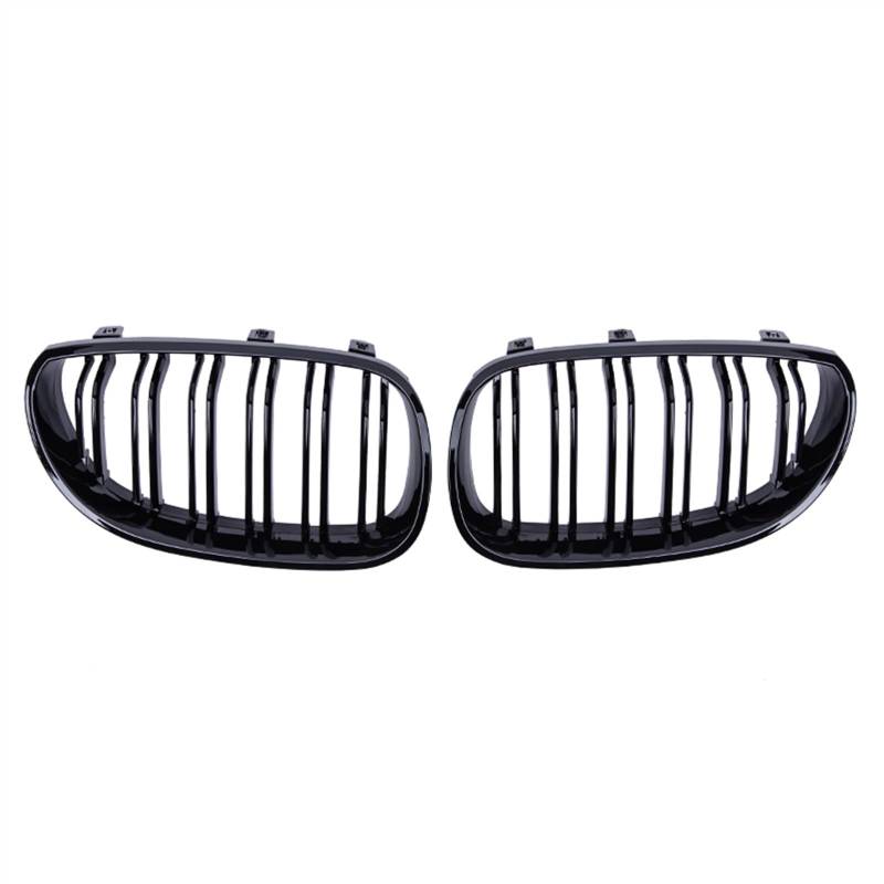 YPLVWSOYQ Nieren Kühlergrille Kompatibel Mit 5er Für E60 E61 M5 2005 2006 2007 2008 2009 2010 Nierengitter Lufteinlass Grill Auto Frontgitter Stoßstange Motorhaube Obere Gitterabdeckung(Gloss Black) von YPLVWSOYQ