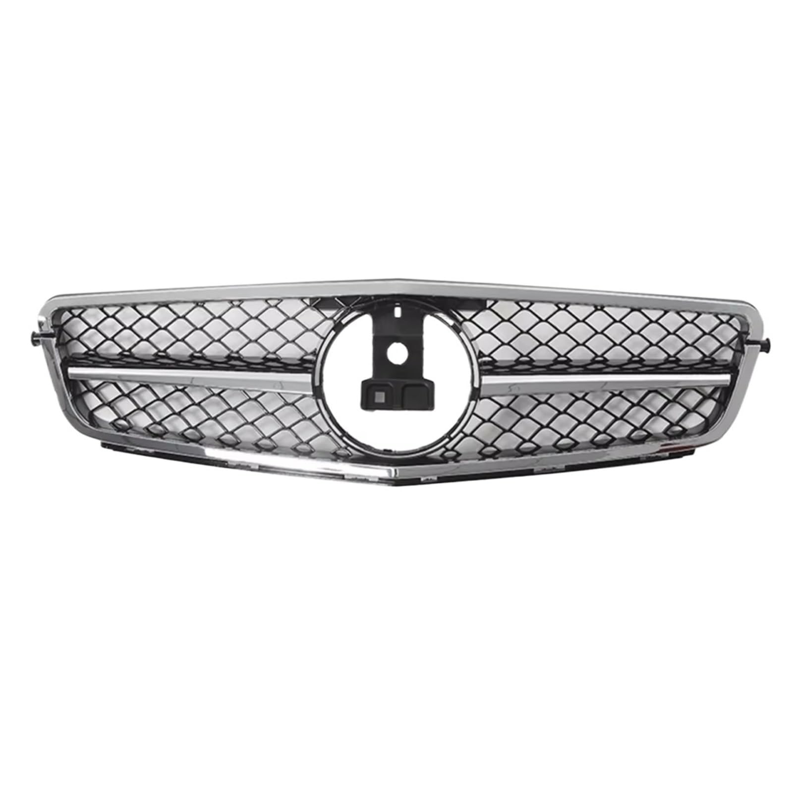 YPLVWSOYQ Nieren Kühlergrille Kompatibel Mit Benz Für W204 C180 C250 C350 2008–2014 C-Klasse, Auto-Frontstoßstangengrill, Kühlergrill, Renngrills, Frontstoßstangen-Haubengrill(AMG Chrome) von YPLVWSOYQ