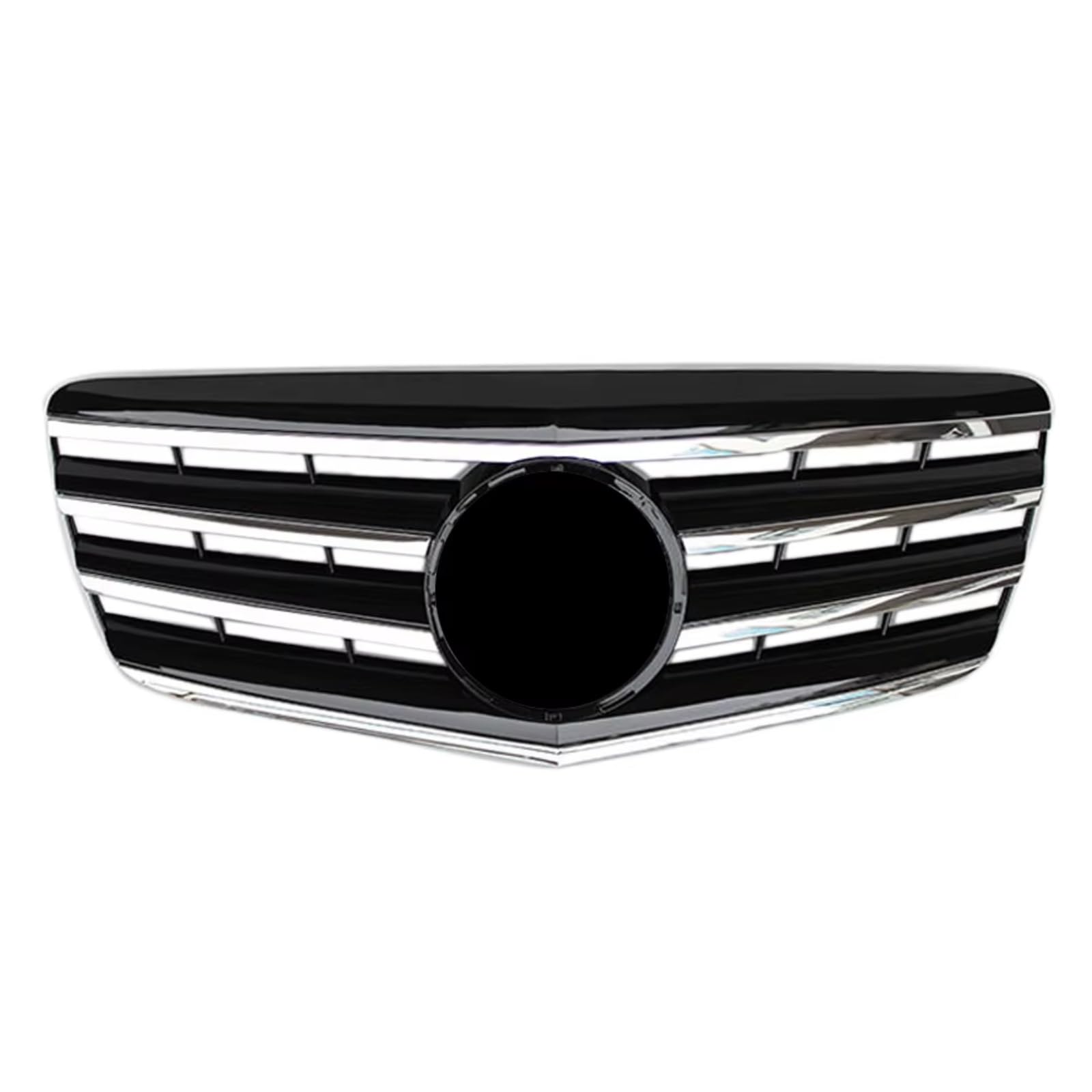 YPLVWSOYQ Nieren Kühlergrille Kompatibel Mit Benz Für W211 E-Klasse E350 E320 E280 E500 E550 2007 2008 2009 Auto-Frontstoßstange Racing Grill Mit Emblem Kapuze Kühlergrill von YPLVWSOYQ