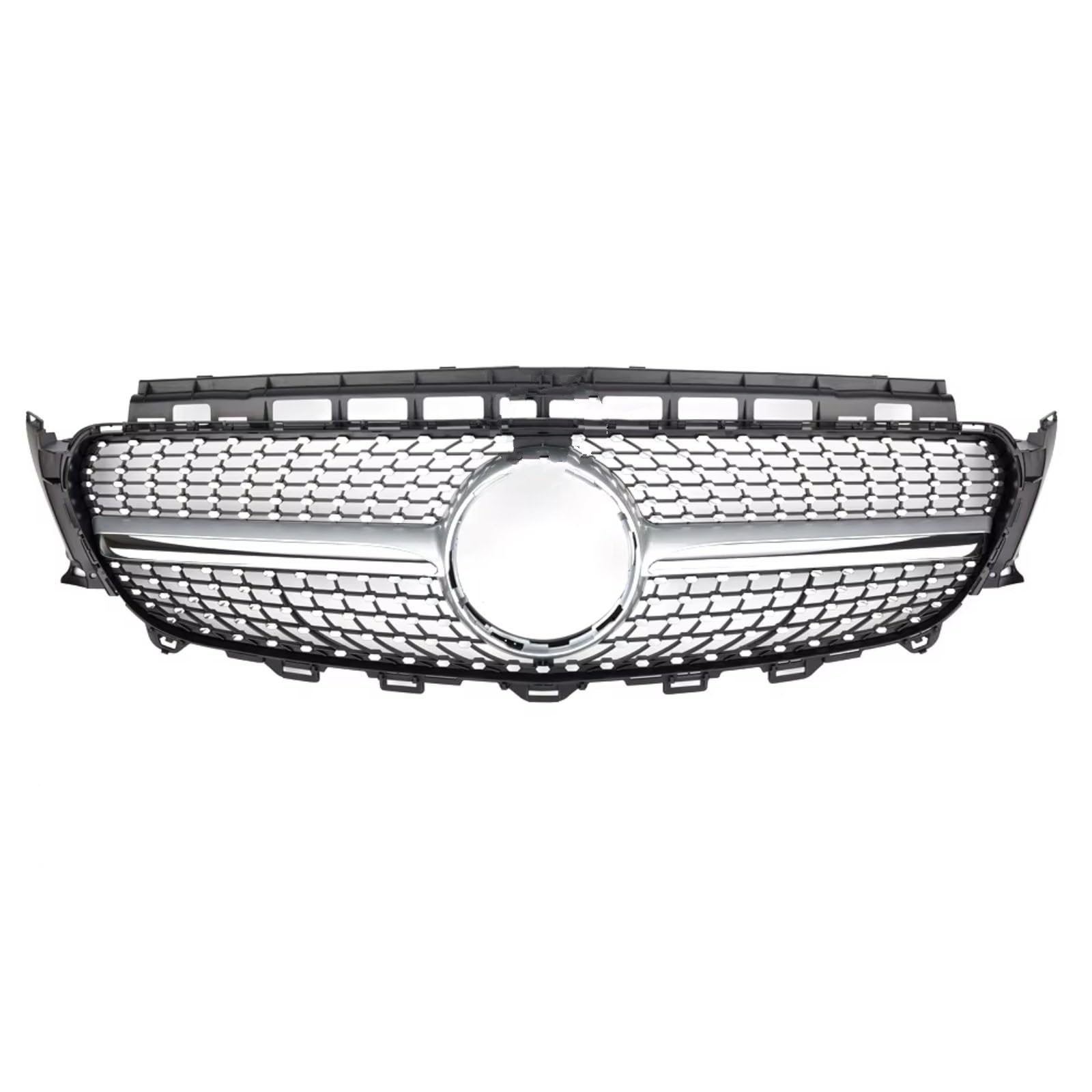 YPLVWSOYQ Nieren Kühlergrille Kompatibel Mit Benz Für W213 C238 2016 2017 2018 2019 Für E180 E200 E220 E300 E350 E400 E450 Auto-Frontstoßstange Renngitter Frontgrill(Silver,Diamonds) von YPLVWSOYQ