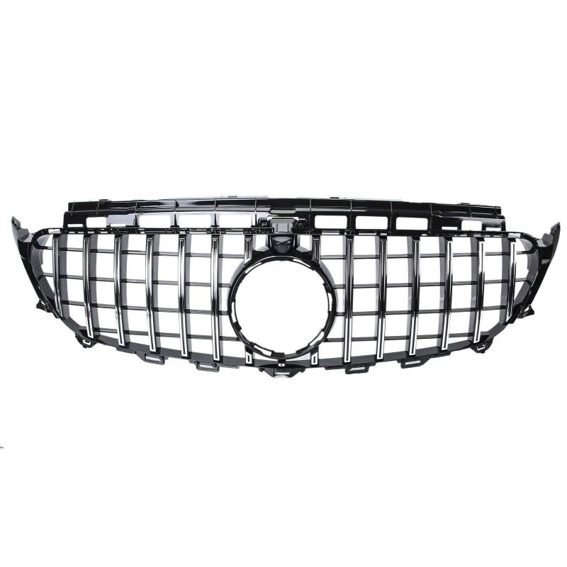 YPLVWSOYQ Nieren Kühlergrille Kompatibel Mit Benz Für W213 E200 E300 E250 E320 E350 E400 2016 2017 2018 2019 2020 Auto-Frontgittergrill Frontstoßstangengrill Mit Kameraloch(Silver,GT) von YPLVWSOYQ