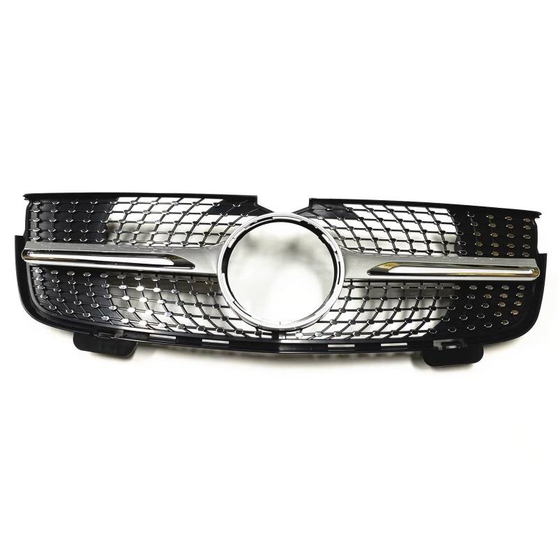 YPLVWSOYQ Nieren Kühlergrille Kompatibel Mit Benz Für X164 GL320 GL450 GL-Klasse 2007 2008 2009. Auto-Frontstoßstangengrill, Obere Stoßstangenhaube, Kühlergitter, Ersatzteile(Silver) von YPLVWSOYQ