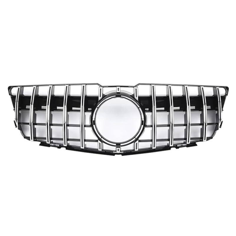 YPLVWSOYQ Nieren Kühlergrille Kompatibel Mit Benz Für X204 2013 2014 2015 Für GLK250 GLK300 GLK350 Auto-Stoßstangengitter, Diamant-Stil, Vorderer Renngrill, Autozubehör(Silver,GT) von YPLVWSOYQ