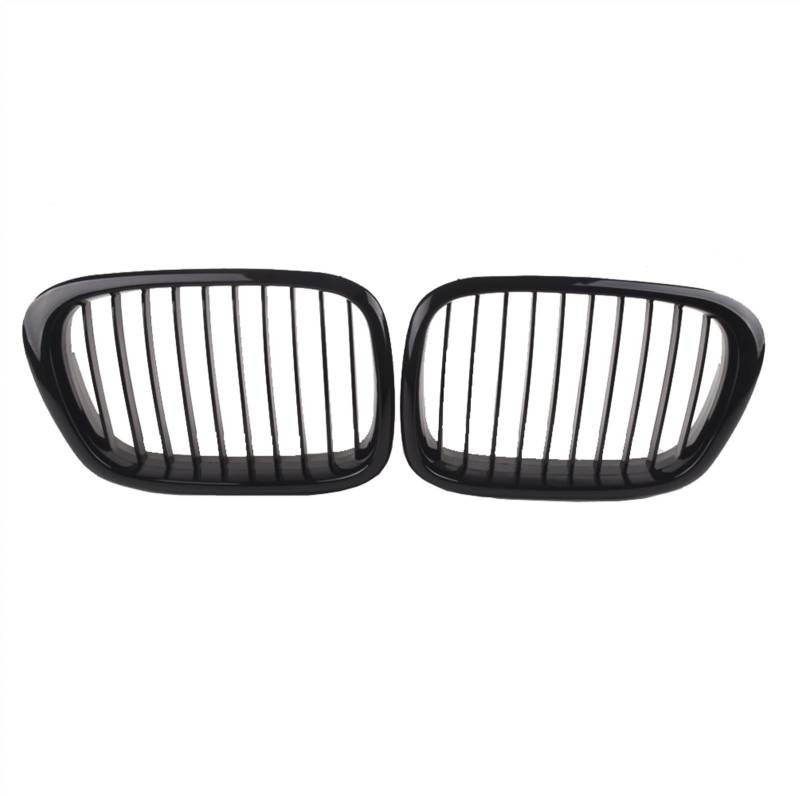 YPLVWSOYQ Nieren Kühlergrille Kompatibel Mit E39 525 528 530 535 M5 1997 1998 1999 2000 2001 2002 2003 Nierengitter Lufteinlass Grill Auto Frontstoßstange Obere Grillabdeckung(Matte Black) von YPLVWSOYQ