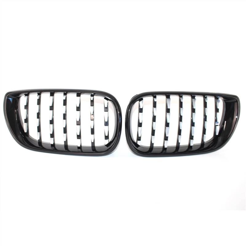 YPLVWSOYQ Nieren Kühlergrille Kompatibel Mit E46 4-Türer 2002 2003 2004 2005 Auto-Lufteinlassgrill, Oberer Kühlergrill, Vordere Nierengitter, Stoßfängerhaube(Silver and Black) von YPLVWSOYQ