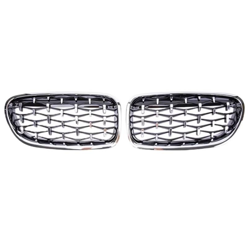 YPLVWSOYQ Nieren Kühlergrille Kompatibel Mit Für F10 F11 F18 520i 523i 528i 520d 530d 5er 2010 2011 2012 2013 2014 2015 2016 Frontstoßstange Nierengitter Racing Grill(Silver) von YPLVWSOYQ