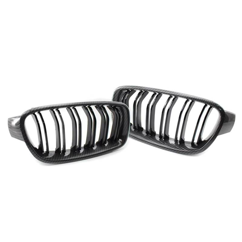 YPLVWSOYQ Nieren Kühlergrille Kompatibel Mit Für F30 F31 318i 320i 328i 3er 2012 2013 2014 2015 2016 2017 2018 Auto-Frontgrill, Doppellamellengrill, Frontstoßstangengrill von YPLVWSOYQ