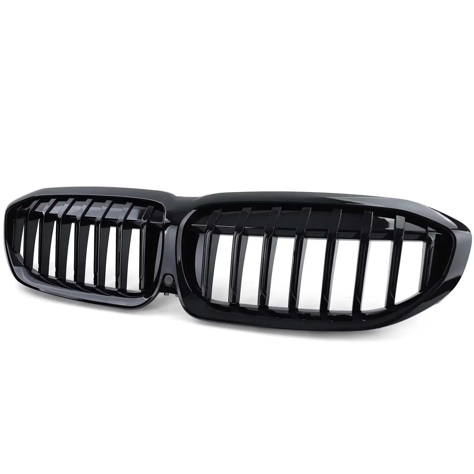 YPLVWSOYQ Nieren Kühlergrille Kompatibel Mit Für G20 3er G20 G21 G28 2019 2020 2021 2022 Frontstoßstange Nierenhaubengrill Renngitter Diamond Meteor Style Grill(1 Slat Gloss Black) von YPLVWSOYQ