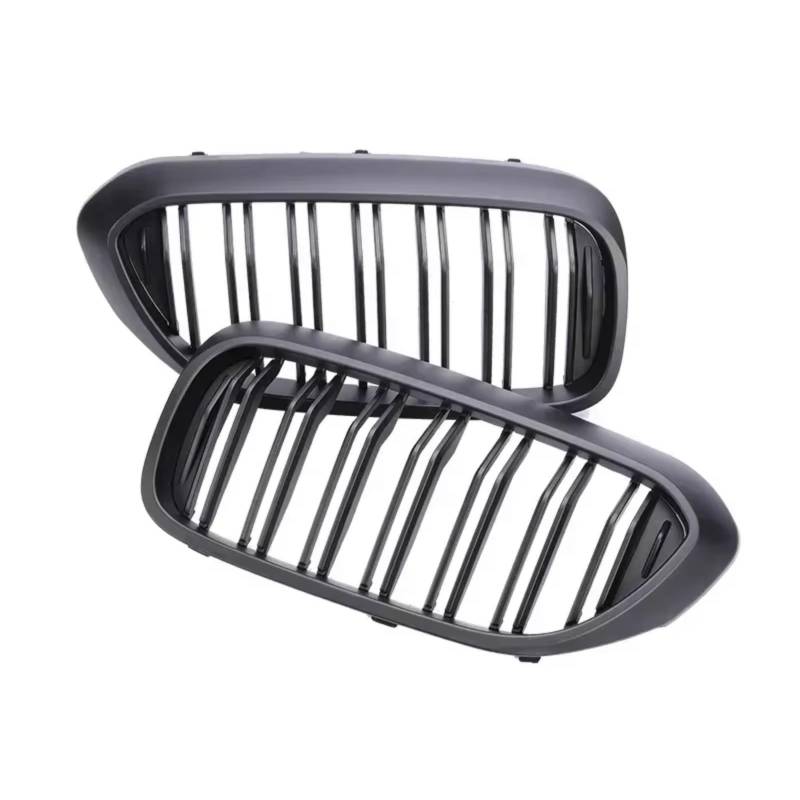 YPLVWSOYQ Nieren Kühlergrille Kompatibel Mit Für G30 G31 G38 520i 530i 540i 5er 2017 2018 2019 2020 Auto-Frontnieren-Stoßstangengrill Doppellamellengrill Renngrill(Matte Black,Dual) von YPLVWSOYQ