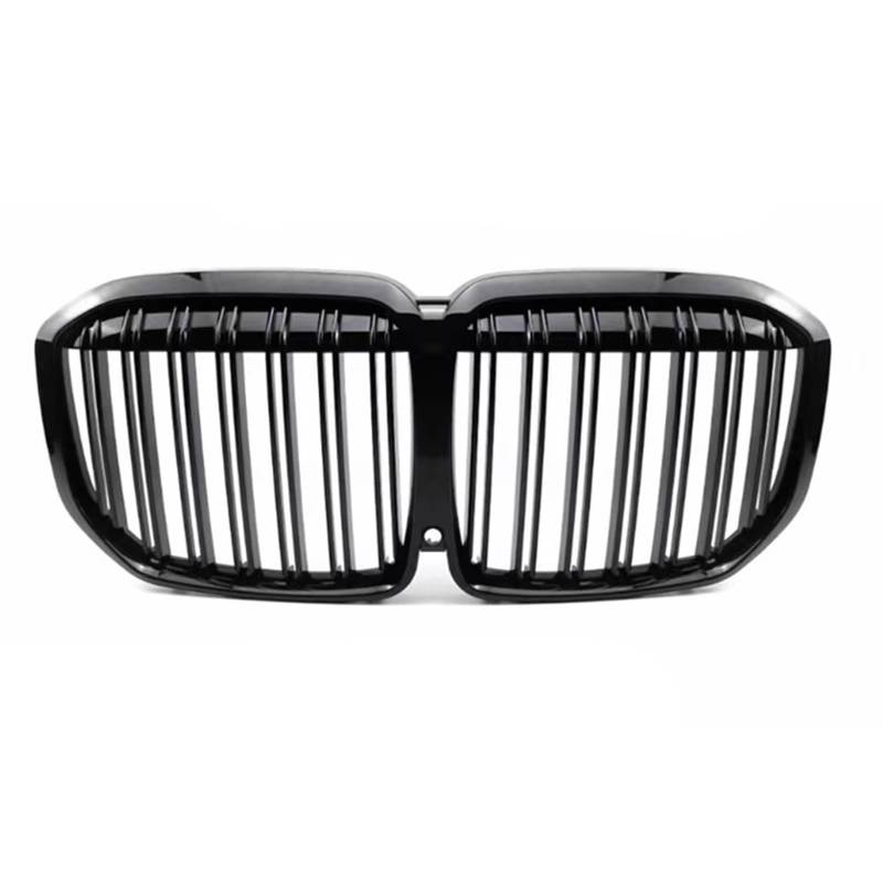 YPLVWSOYQ Nieren Kühlergrille Kompatibel Mit Für X7 G07 2019 2020 2021 2022 Auto Front Niere Stoßstange Grille Glanz Schwarz Auto Oberen Stoßstange Haube Mesh Grid Grill Kit von YPLVWSOYQ