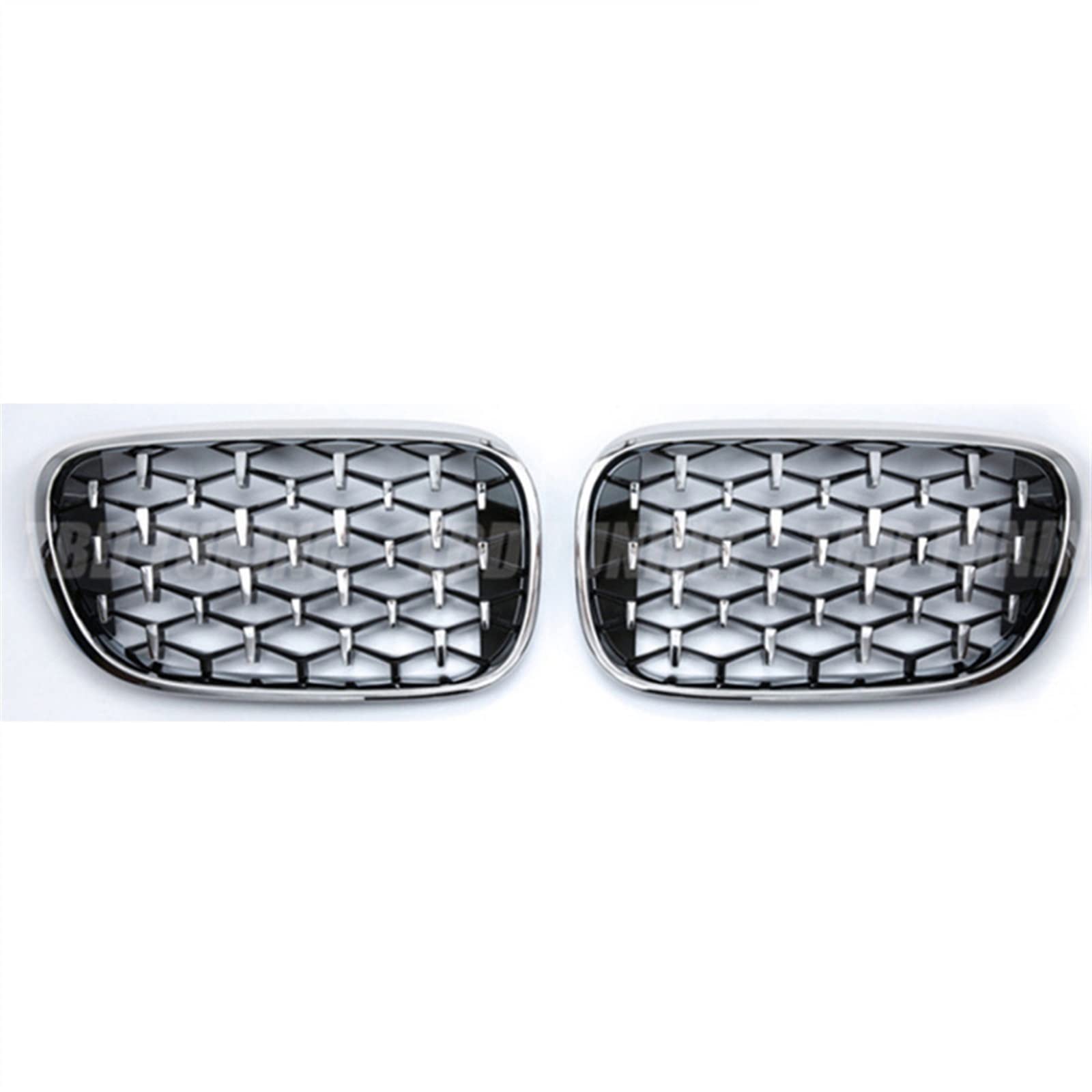 YPLVWSOYQ Nieren Kühlergrille Kompatibel Mit G11 G12 730li 740li 2016 2017 2018 2019 Auto Obere Grillabdeckung Vorne Niere Grilla Lufteinlass Grill Stoßstange Haube(All Silver) von YPLVWSOYQ