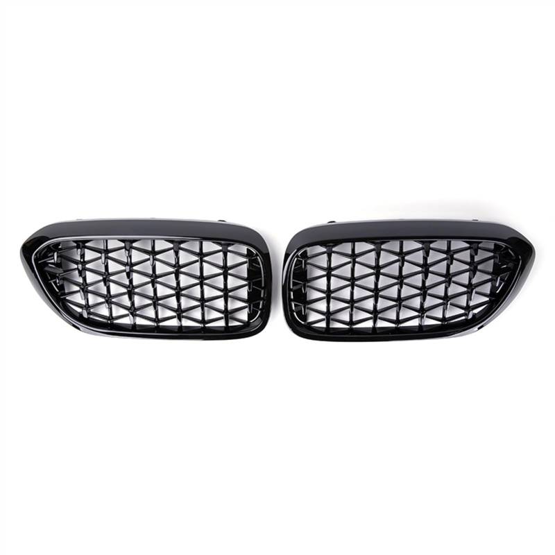 YPLVWSOYQ Nieren Kühlergrille Kompatibel Mit G30 G31 G38 525i 528i 530i 2017 2018 2019 2020 Auto-Stoßstangenhaube Vorne Nierengitter Obergitter Abdeckung Lufteinlass Grill(Gloss Black) von YPLVWSOYQ