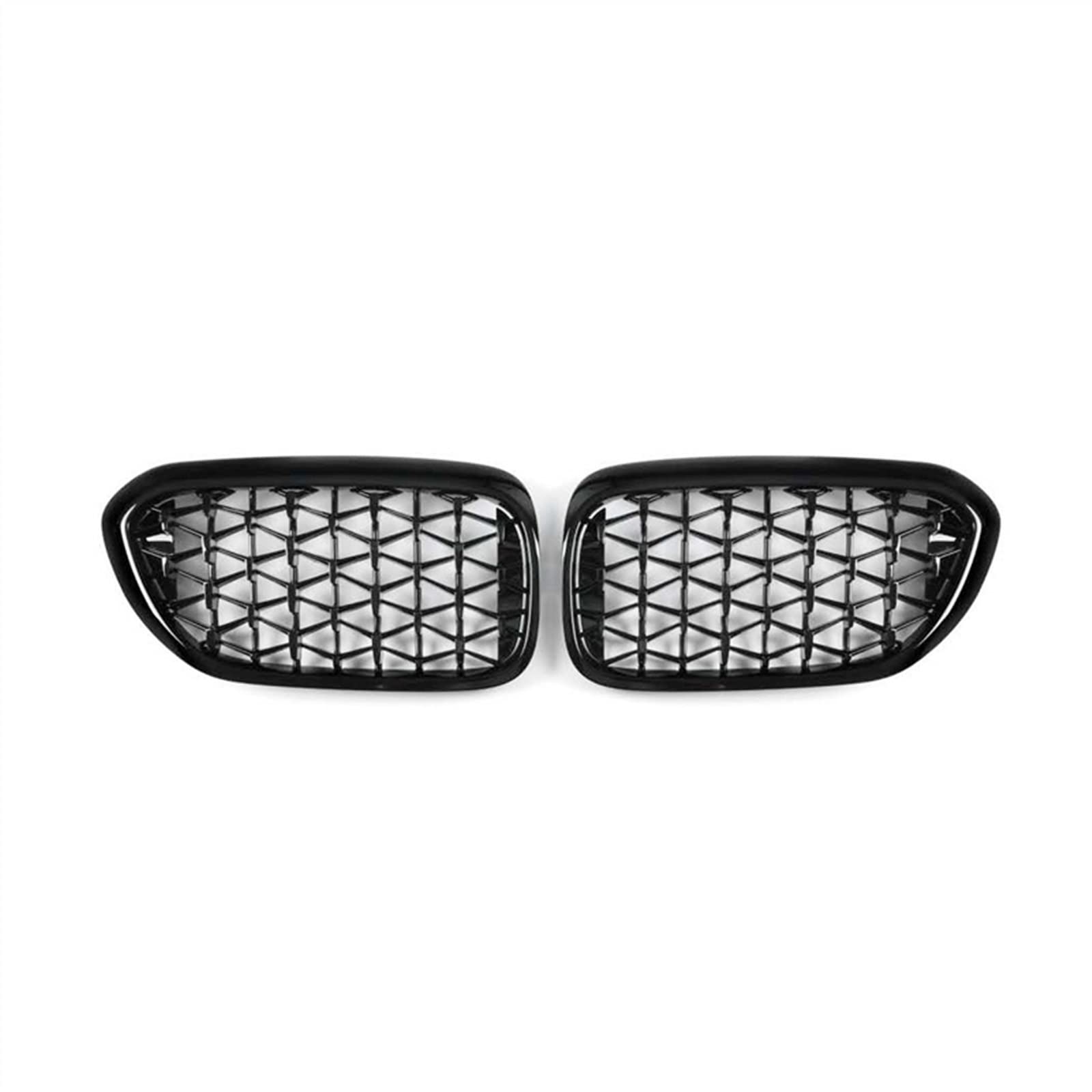 YPLVWSOYQ Nieren Kühlergrille Kompatibel Mit G30 G38 2018 2019 2020 Auto-Snap-on-Stoßstangenhaube, Oberer Kühlergrill, Vordere Nierengitter, Lufteinlassgitter(Gloss Black) von YPLVWSOYQ