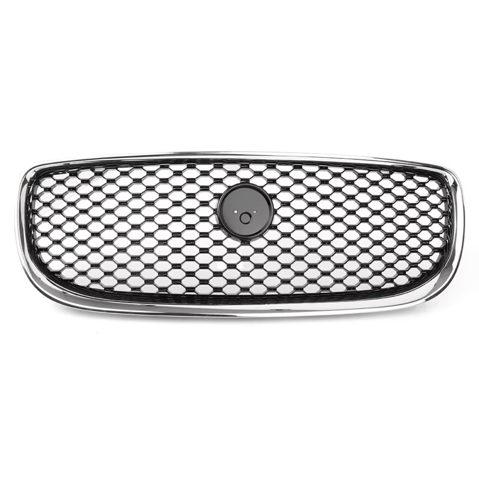 YPLVWSOYQ Nieren Kühlergrille Kompatibel Mit Jaguar Für XE 2015 2016 2017 2018, Auto-Frontkühlergrill, Oberer Stoßstangengrill, Autozubehör Mit Emblem, Frontstoßstangengrill von YPLVWSOYQ