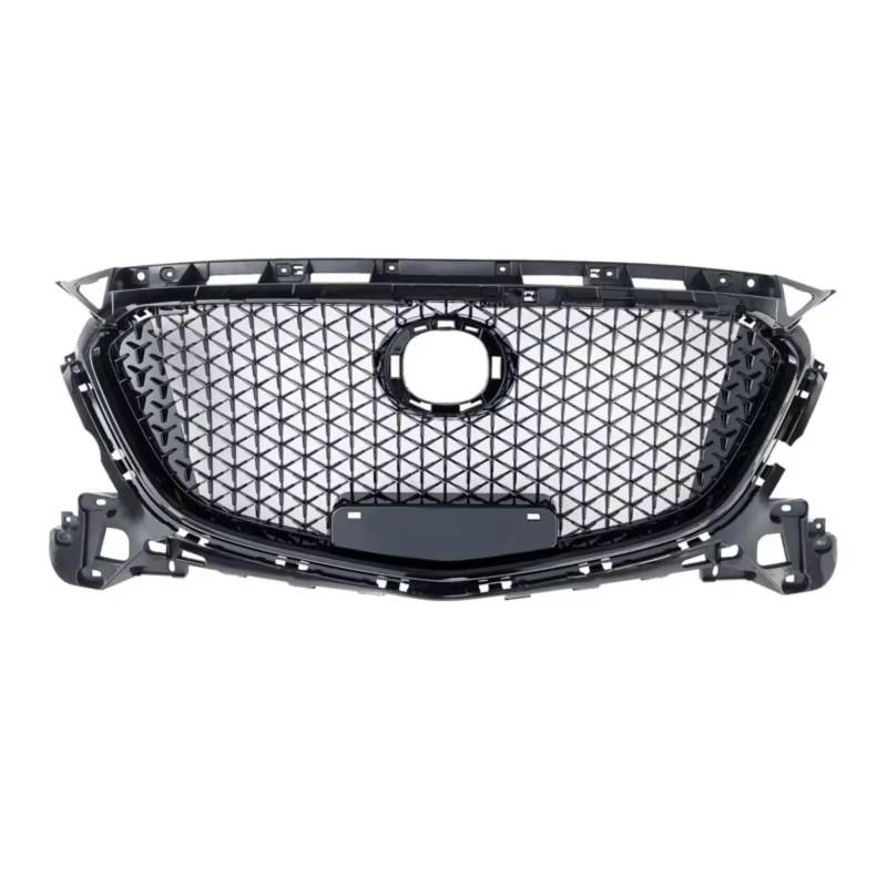 YPLVWSOYQ Nieren Kühlergrille Kompatibel Mit Mazda Für 3 Für Axela 2017 2018, Auto-Frontgrill Im Waben-Stil, Racing-Grills, Obere Stoßstange, Ansauggitter, Haube, Kühlergrill von YPLVWSOYQ