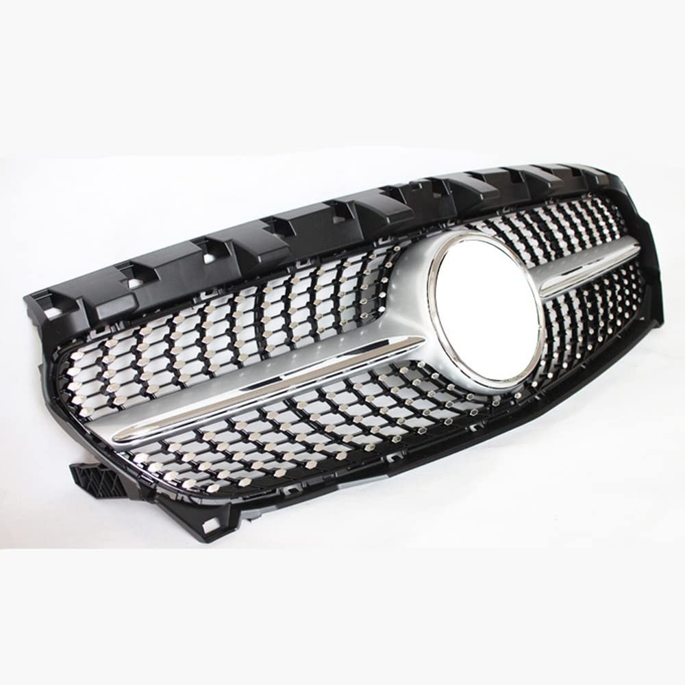 YPLVWSOYQ Nieren Kühlergrille Kompatibel Mit Mercedes Für Benz Für W117 CLA200/250 CLA45 AMG CLA-Klasse 2015 2016 2017 2018 2019 Kühlergrill Auto Obere Stoßstangenhaube Mesh Grid Kit Frontgrills(2) von YPLVWSOYQ