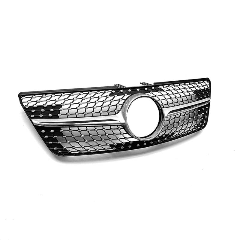 YPLVWSOYQ Nieren Kühlergrille Kompatibel Mit Mercedes Für Benz Für W164 ML320 ML350 ML500 ML-Klasse 2009 2010 2011 2012 Auto-Oberstoßstangenhaube, Netzgitter, Frontgrill von YPLVWSOYQ