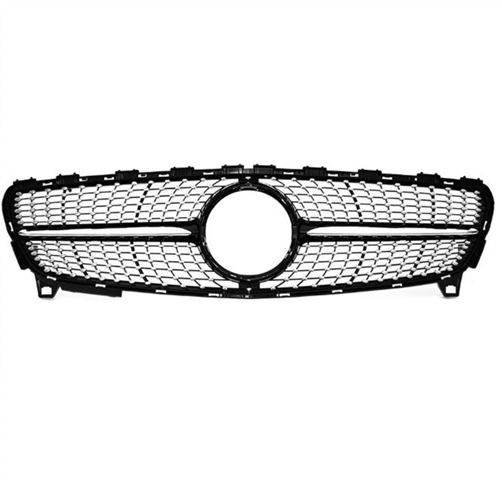 YPLVWSOYQ Nieren Kühlergrille Kompatibel Mit Mercedes Für Benz Für W176 A180 A200 A250 A-Klasse 2016 2017 2018, Auto-Oberstoßstangenhaube, Netz-Frontgrill, Kühler-Lüftungsgitter von YPLVWSOYQ