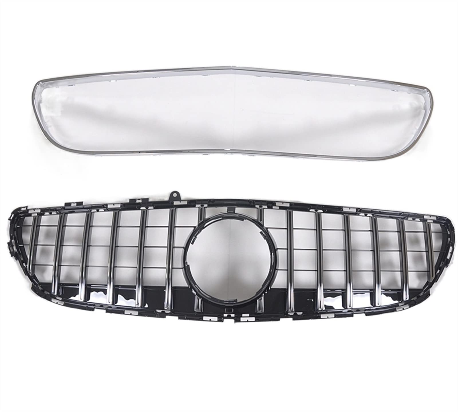 YPLVWSOYQ Nieren Kühlergrille Kompatibel Mit Mercedes Für Benz Für W218 GT R CLS CLS400 CLS500 CLS550 2015 2016 2017 2018 Frontgrill Obere Stoßstangenhaube Autokühler-Netz-Luftentlüftungsgitter von YPLVWSOYQ