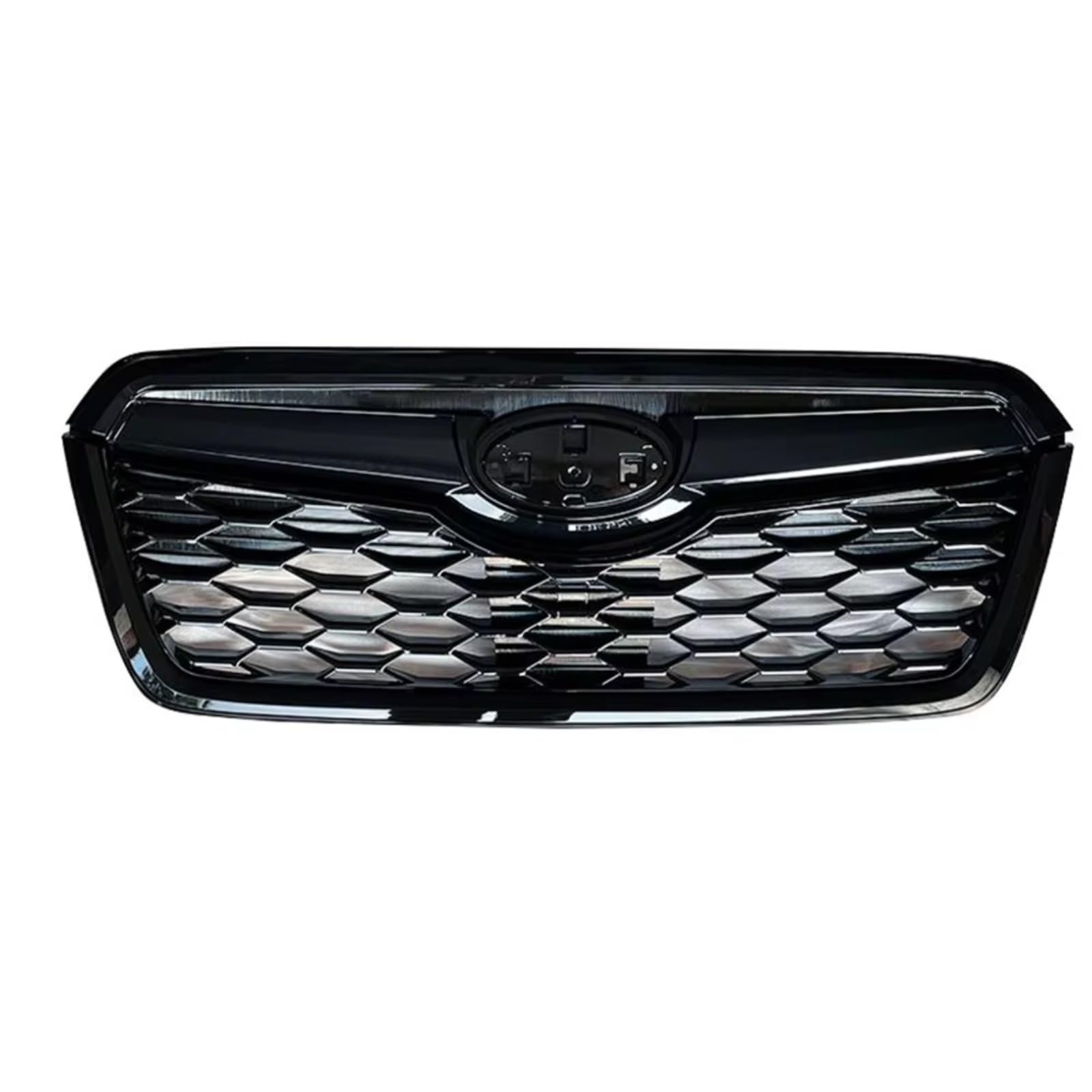 YPLVWSOYQ Nieren Kühlergrille Kompatibel Mit Subaru Für Forester 2019 2020 2021, Auto-Oberstoßstange, Kühlergrill, Frontgrill, Netzgrill-Set, Glänzend Schwarzer Renngrill von YPLVWSOYQ