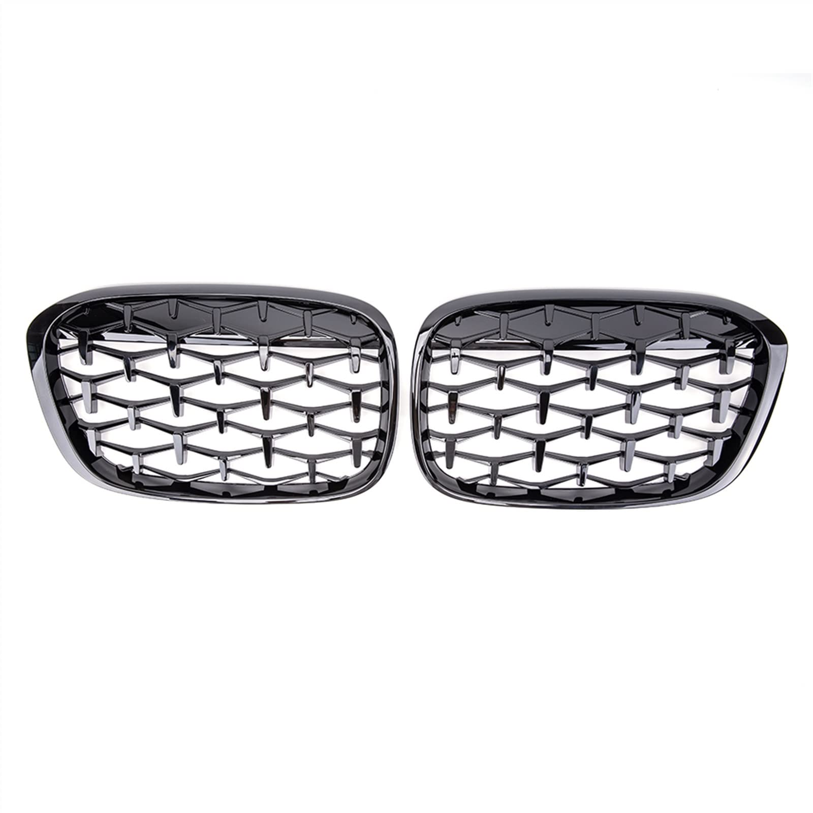 YPLVWSOYQ Nieren Kühlergrille Kompatibel Mit X1 F48 F49 2014 2015 2016 2017 2018 2019 Auto-Stoßstangenhaube Vorne Nierengitter Snap-on Obere Grillabdeckung(Gloss Black) von YPLVWSOYQ