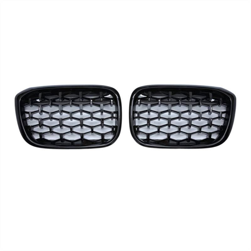 YPLVWSOYQ Nieren Kühlergrille Kompatibel Mit X3 X4 G01 G08 G02 2017 2018 2019 2020 Nierengitter Lufteinlass Grill Auto Frontgitter Stoßstange Haube Obere Gitterabdeckung(Gloss Black) von YPLVWSOYQ