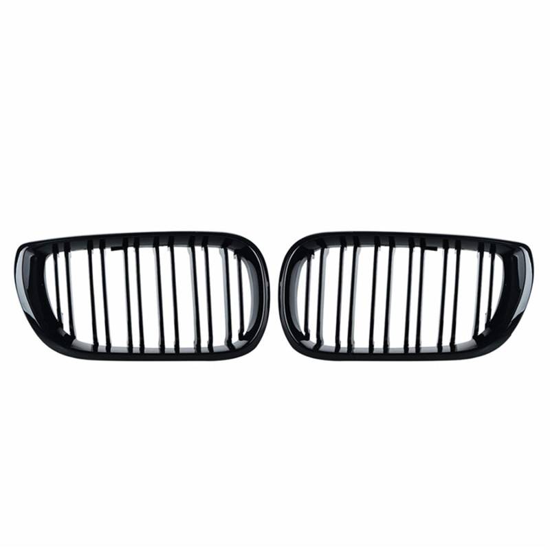 YPLVWSOYQ Nieren Kühlergrille Kompatibel mit E46 2002 2003 2004 2005 Auto-Stoßstangenhauben-Abdeckung Front-Nierengrill Lufteinlassgitter Oberer Grill Doppellamellen-Grilla von YPLVWSOYQ