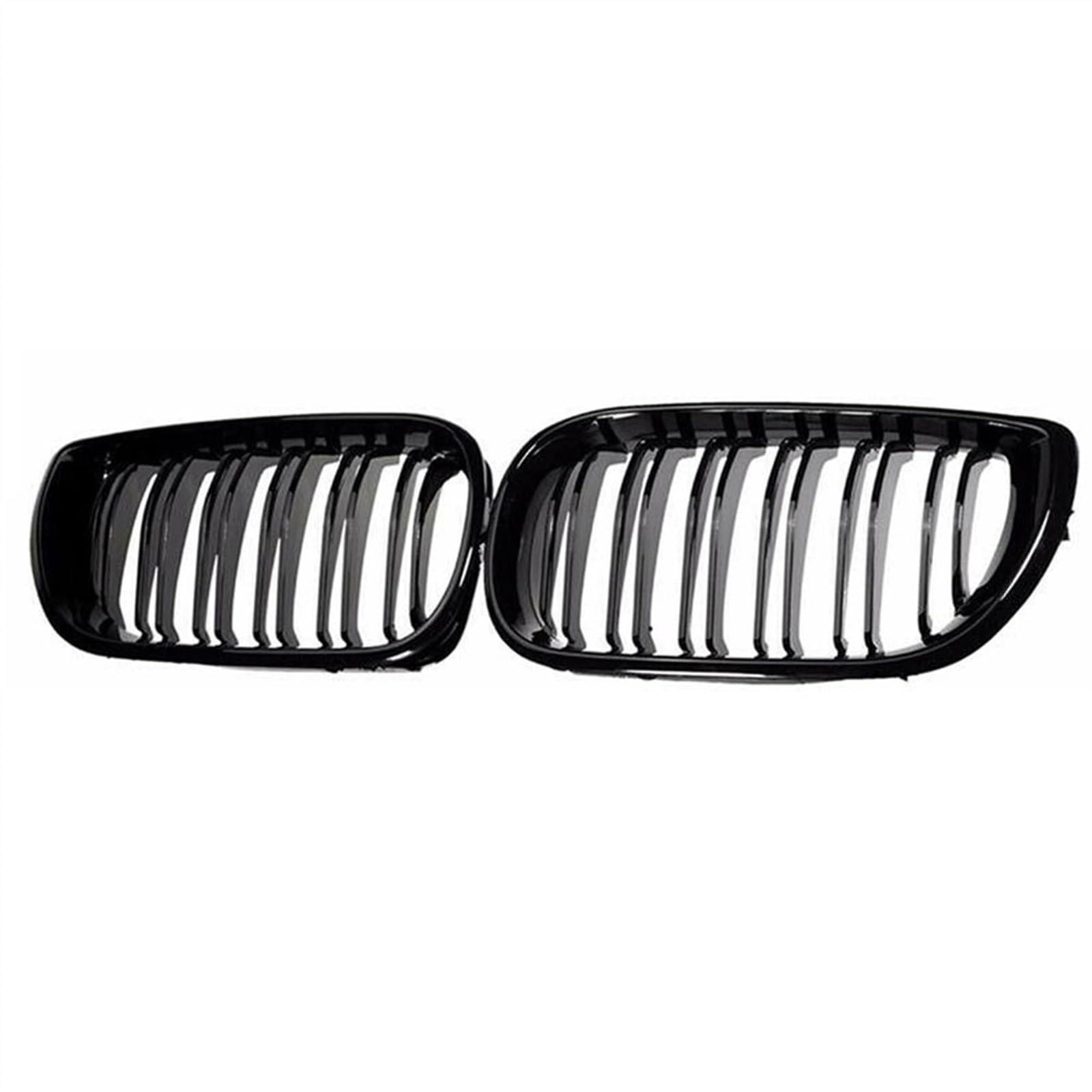 YPLVWSOYQ Nieren Kühlergrille Kompatibel mit E46 320i 325Xi 330Xi 2002 2003 2004 2005 Auto-Front-Nierengitter, Doppellamellengitter, obere Gitterabdeckung(Gloss Black) von YPLVWSOYQ